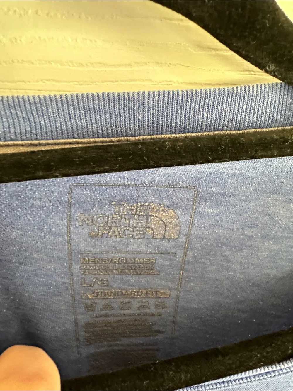 The North Face Men's Logo Tee — Blue with White Graphic